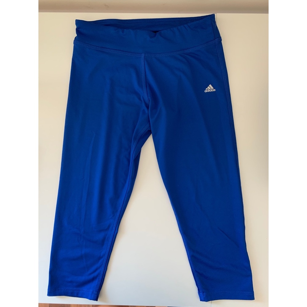 Adidas leggings blue capris climalite